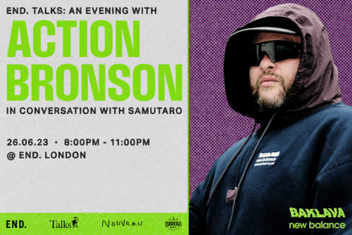END. TALKS: AN EVENING WITH ACTION BRONSON IN CONVERSATION WITH SAMUTARO
